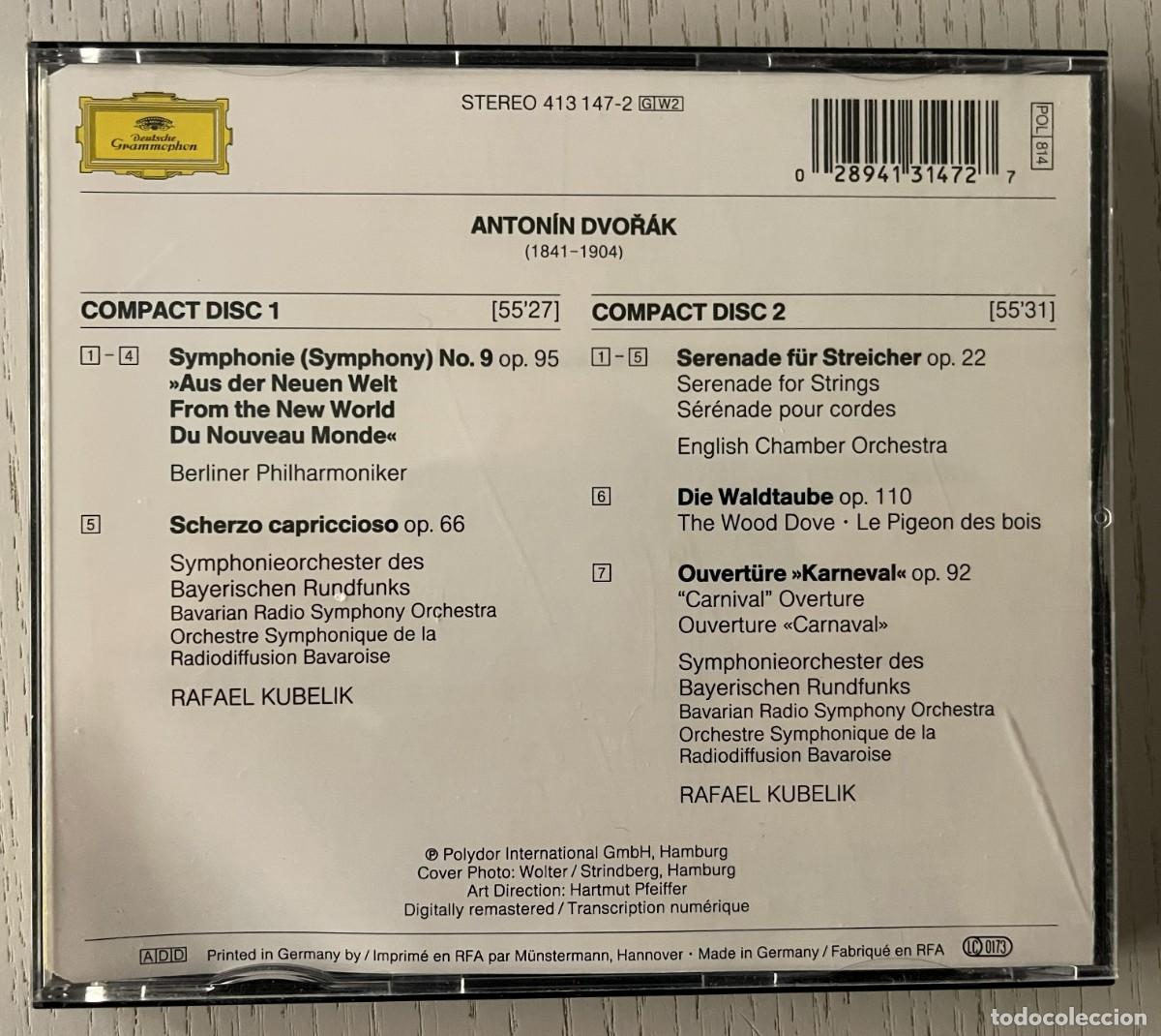CDs de m&uacute;sica: DVORAK &ndash; DEUTSCHE GRAMMOPHON &ndash; COMPACT CLASSICS &ndash; CD - Foto 2