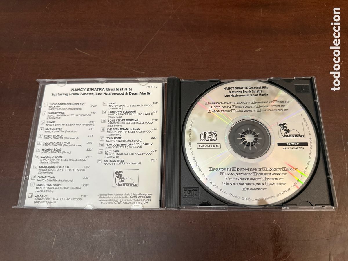 CDs de m&uacute;sica: NANCY SINATRA &ndash; GREATEST HITS - CD - Foto 2