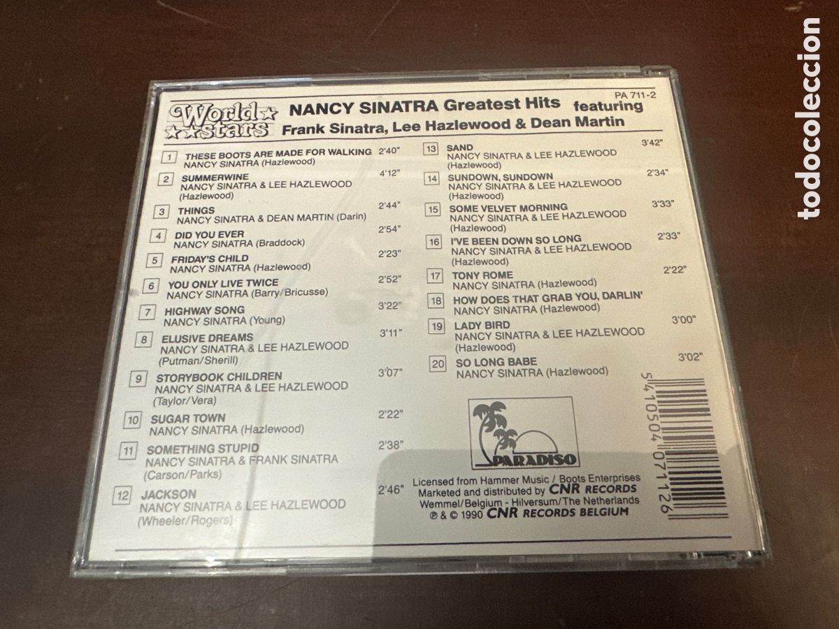 CDs de m&uacute;sica: NANCY SINATRA &ndash; GREATEST HITS - CD - Foto 4