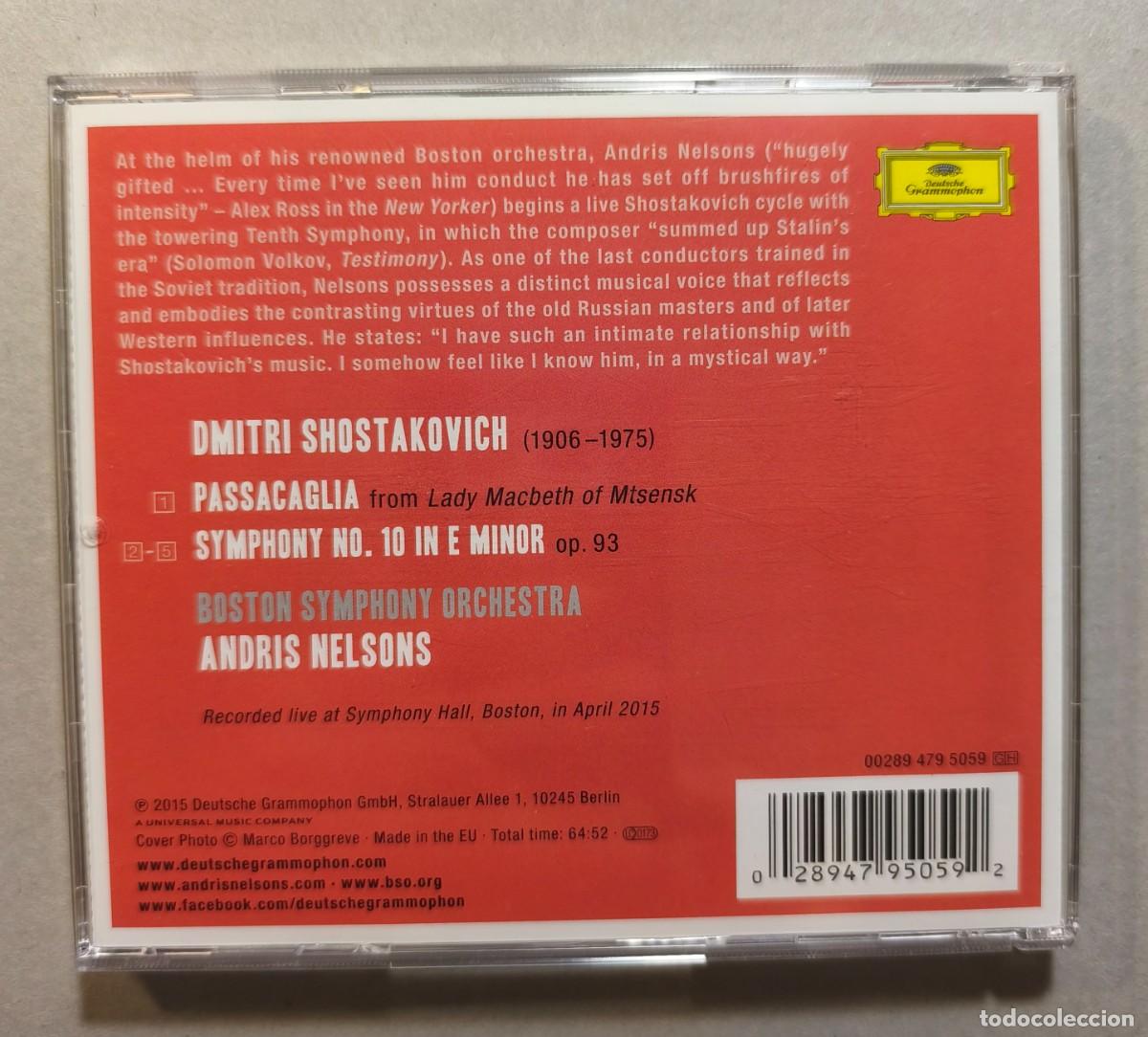 CDs de m&uacute;sica: NELSON-SHOSTAKOVICH-SYMPHONY NO.10-CD-2015 - Foto 2