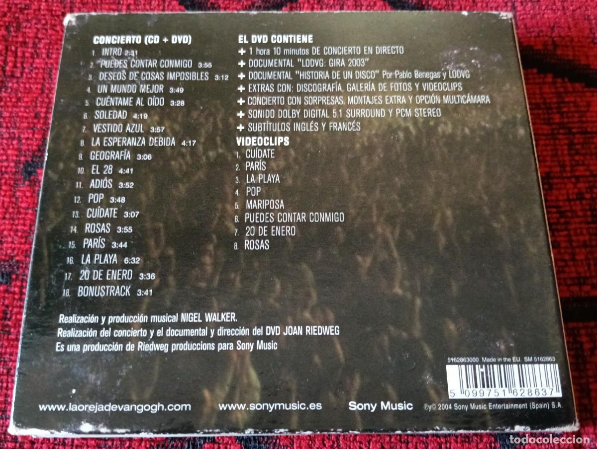 CDs de m&uacute;sica: LA OREJA DE VAN GOGH ** En Directo ** CD + DVD 2004 - Foto 2