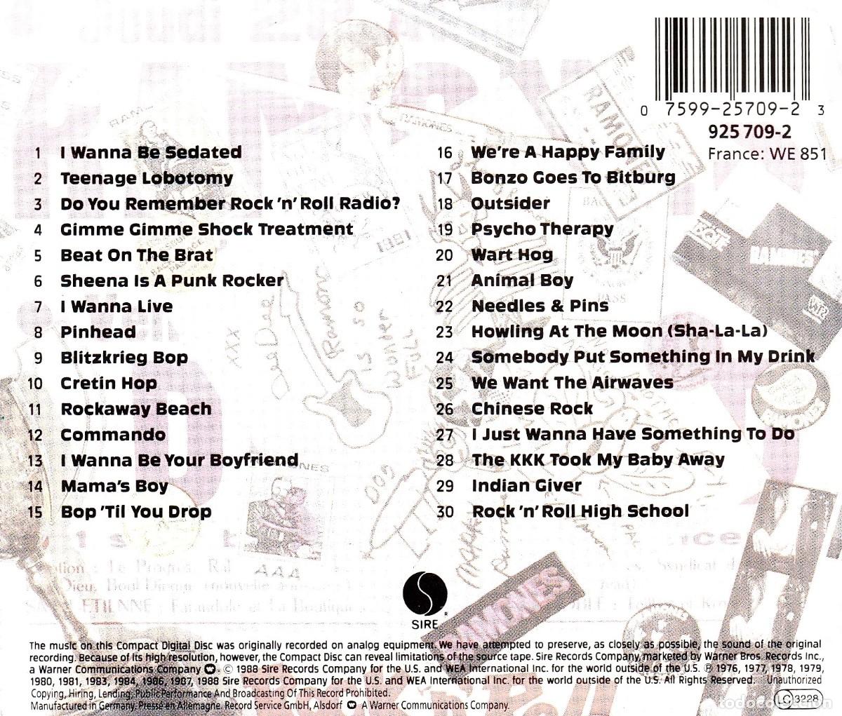 CDs de m&uacute;sica: RAMONES. MANIA. RECOPILATORIO. CD. - Foto 2