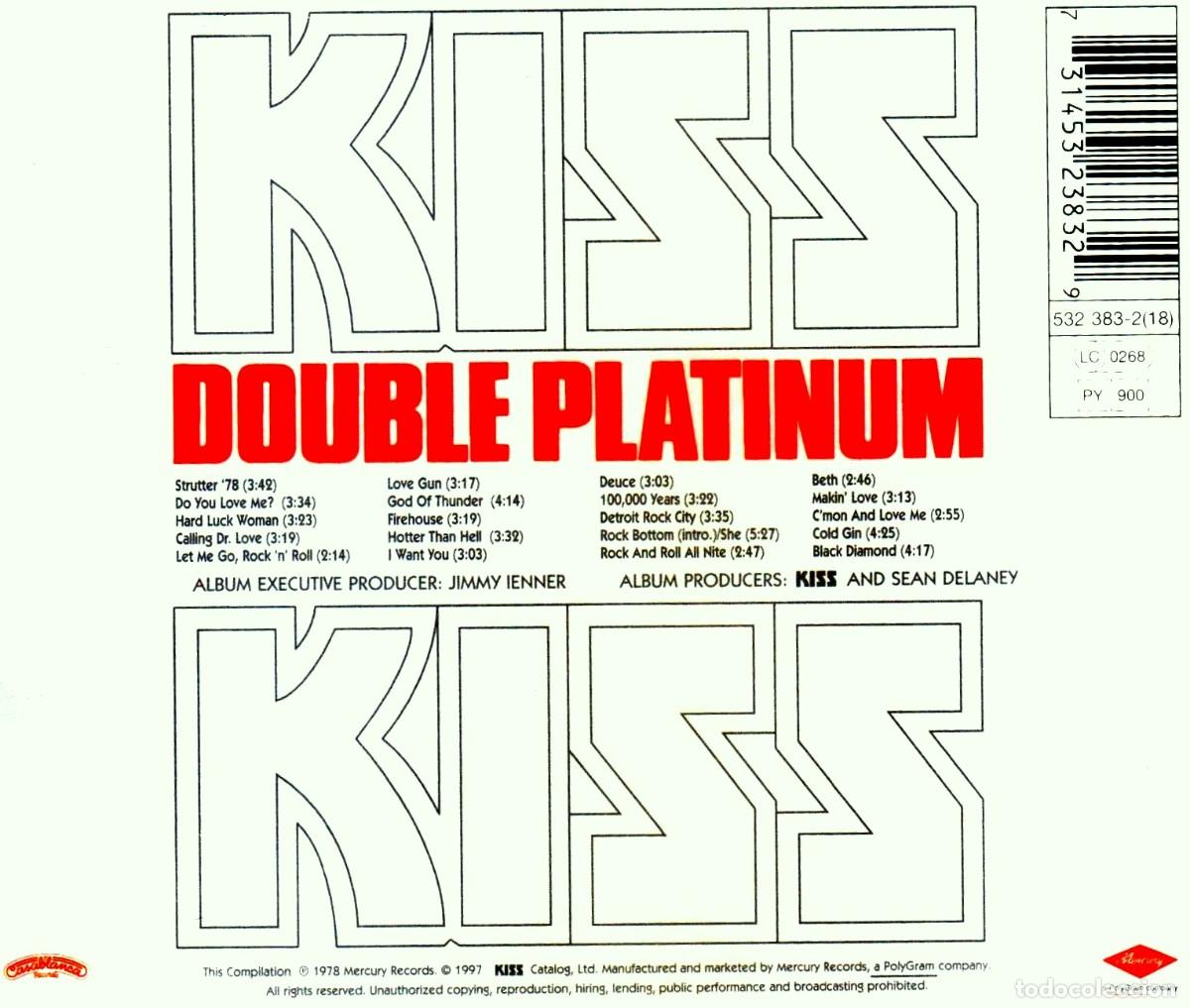 CDs de m&uacute;sica: KISS. DOUBLE PLATINUM. THE REMASTERS. CD. - Foto 2