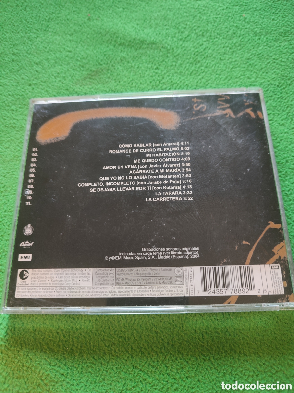CDs de m&uacute;sica: Antonio Vega - Escapadas Edici&oacute;n 2004 - Foto 3