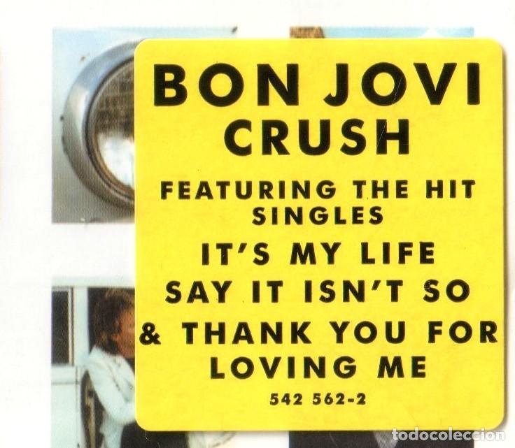 CDs de m&uacute;sica: BON JOVI. CRUSH. CD. - Foto 2