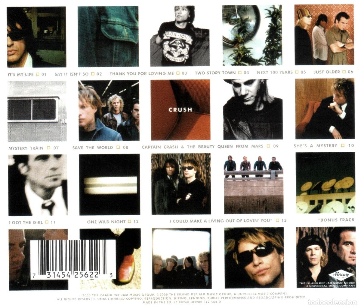 CDs de m&uacute;sica: BON JOVI. CRUSH. CD. - Foto 3