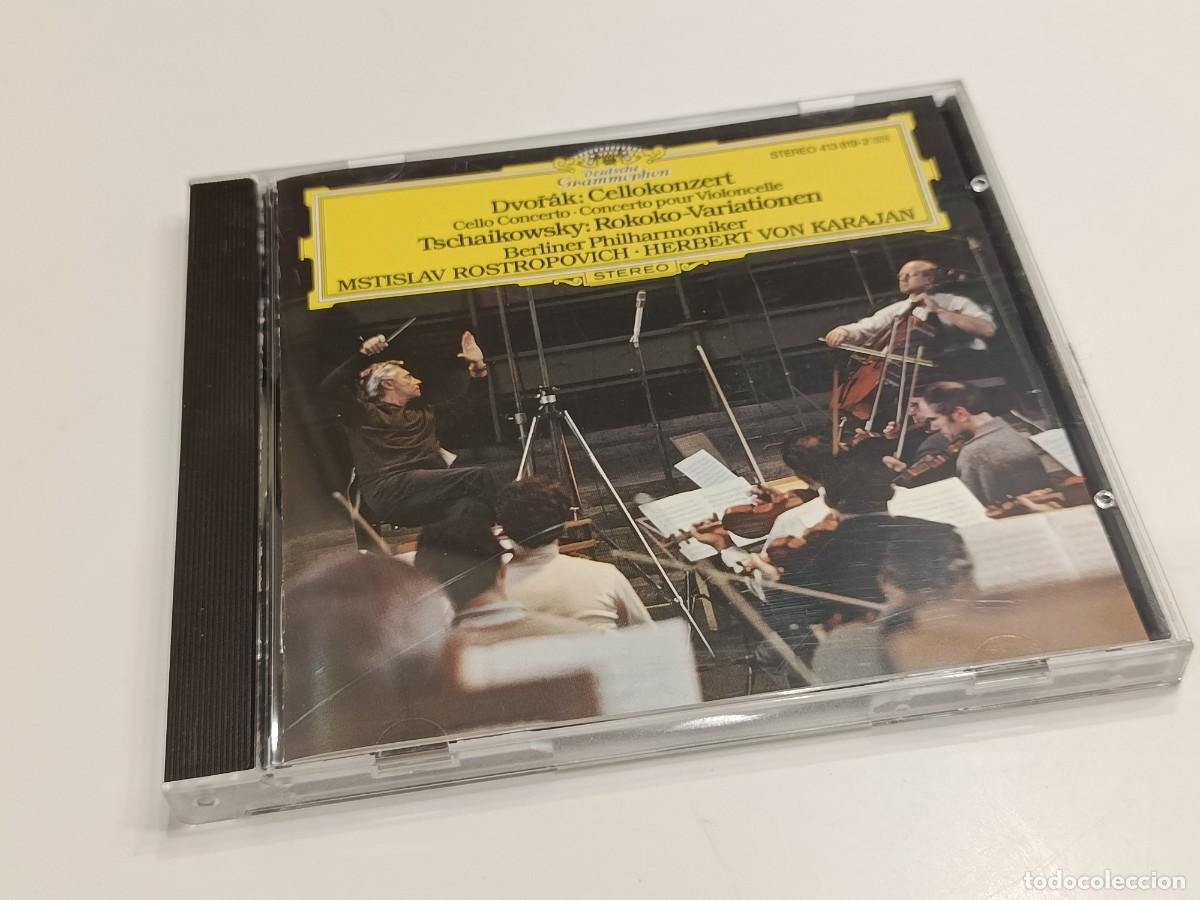 CDs de m&uacute;sica: DVORAK CELLOKONZERT - TSCHAIKOWSKY ROKOKO-VARIATIONEN - KARAJAN - DEUTSCHE GRAMMOPHON CD 413 819-2