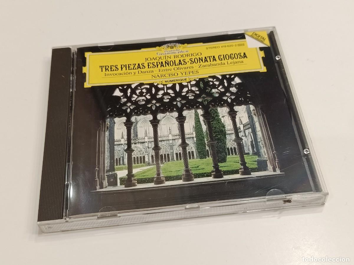 CDs de m&uacute;sica: JOAQUIN RODRIGO - TRES PIEZAS ESPA&Ntilde;OLAS SONATA GIOCOSA - N. YEPES - DEUTSCHE GRAMMOPHON CD 419 620-2