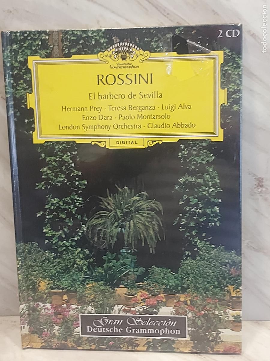 CDs de m&uacute;sica: ROSSINI | N.&ordm; 14 | EL BARBERO DE SEVILLA | BERGANZA | PREY | ABBADO | 2 CD | PRECINTADO