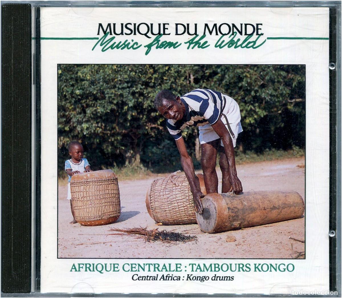 CDs de m&uacute;sica: VVAA - Central Africa: Kongo Drums / Afrique centrale - Tambours Kongo - CD France 1993 - Buda Rec.