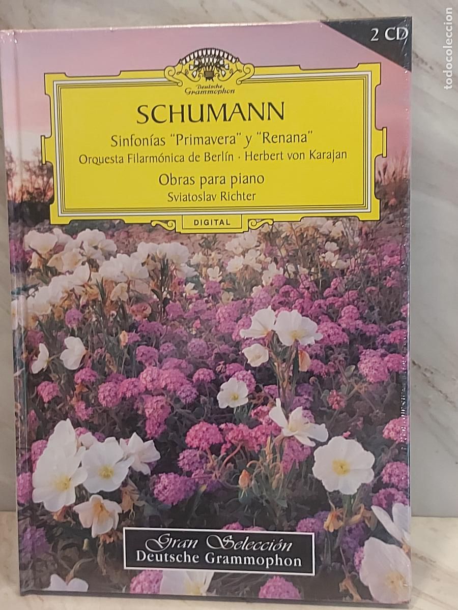 CDs de m&uacute;sica: SCHUMANN | N.&ordm; 19 | SINFON&Iacute;AS PRIMAVERA Y RENANA | RICHTER | KARAJAN | 2 CD | PRECINTADO
