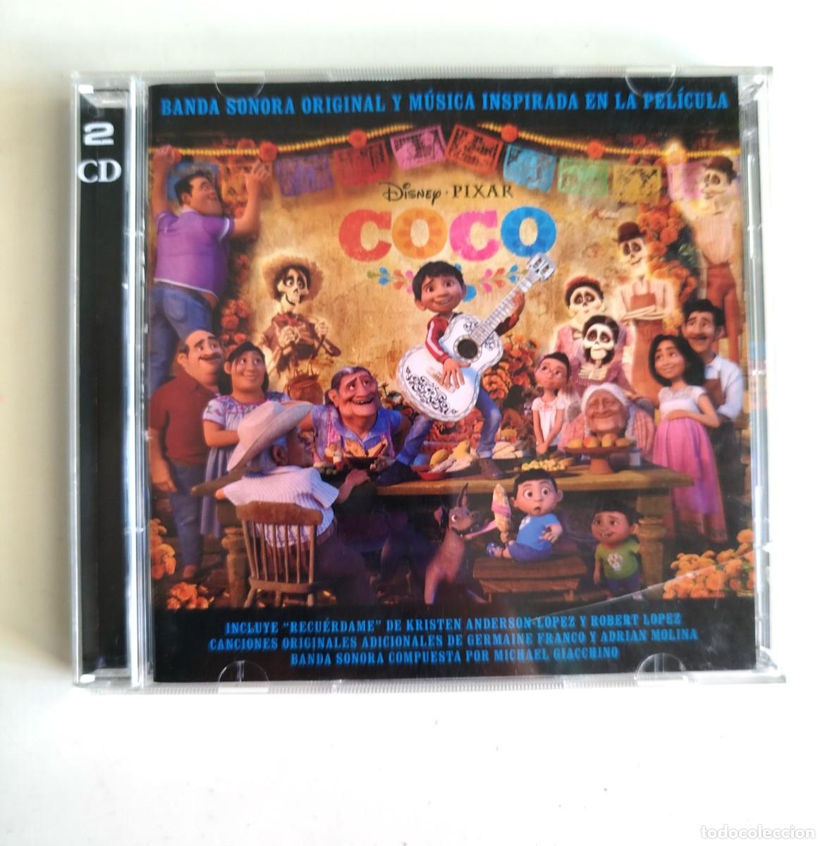 CDs de m&uacute;sica: Coco - Disney P&iacute;xar - Banda Sonora en Espa&ntilde;ol (2 CD)