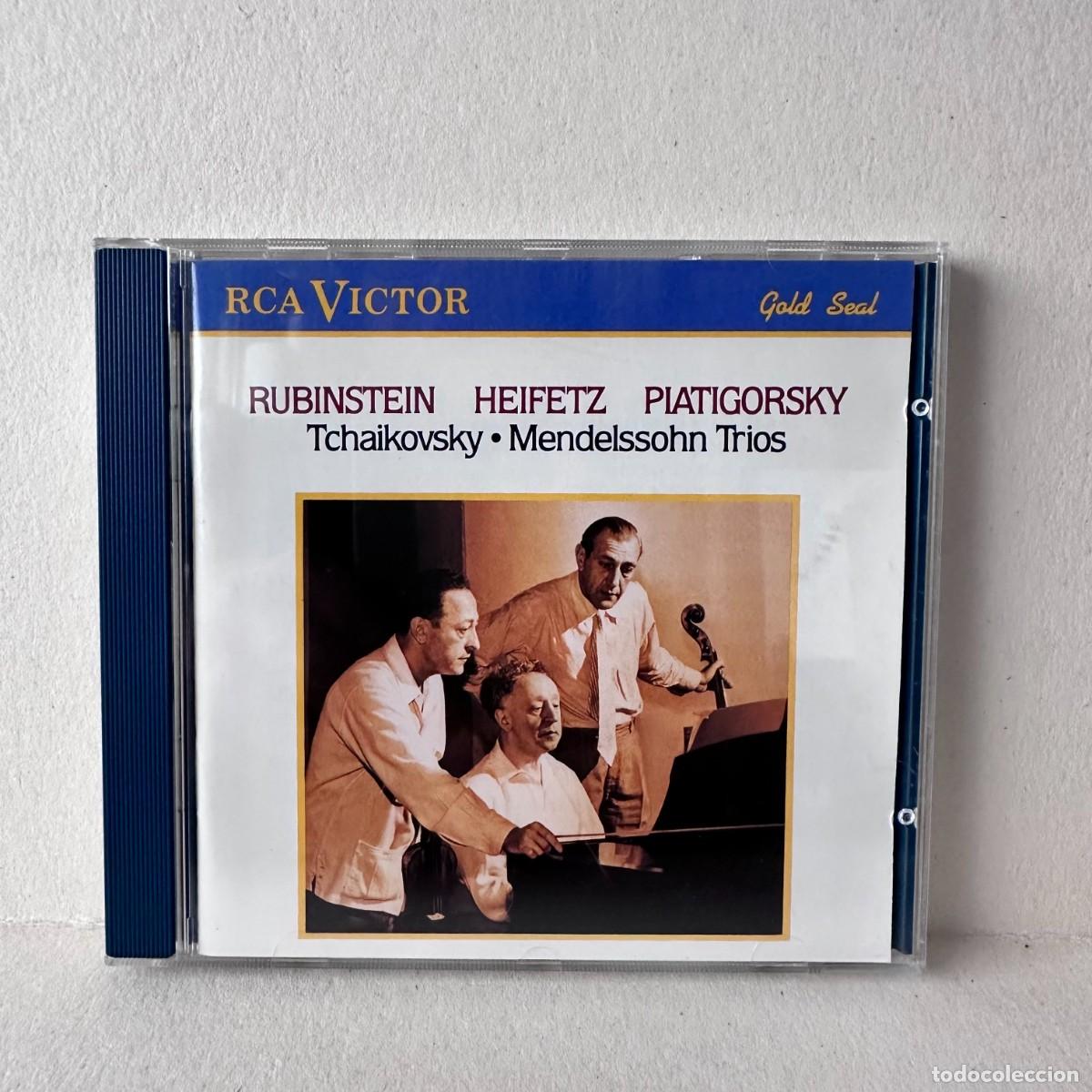 CDs de m&uacute;sica: Tchaikovsky, Mendelssohn - Rubinstein, Heifetz, Piatigorsky - Tr&iacute;os (CD)