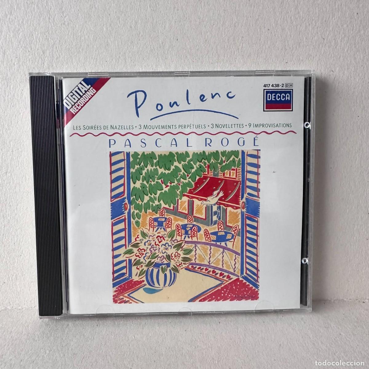 CDs de m&uacute;sica: Poulenc - Pascal Rog&eacute; - Piano Works (CD)