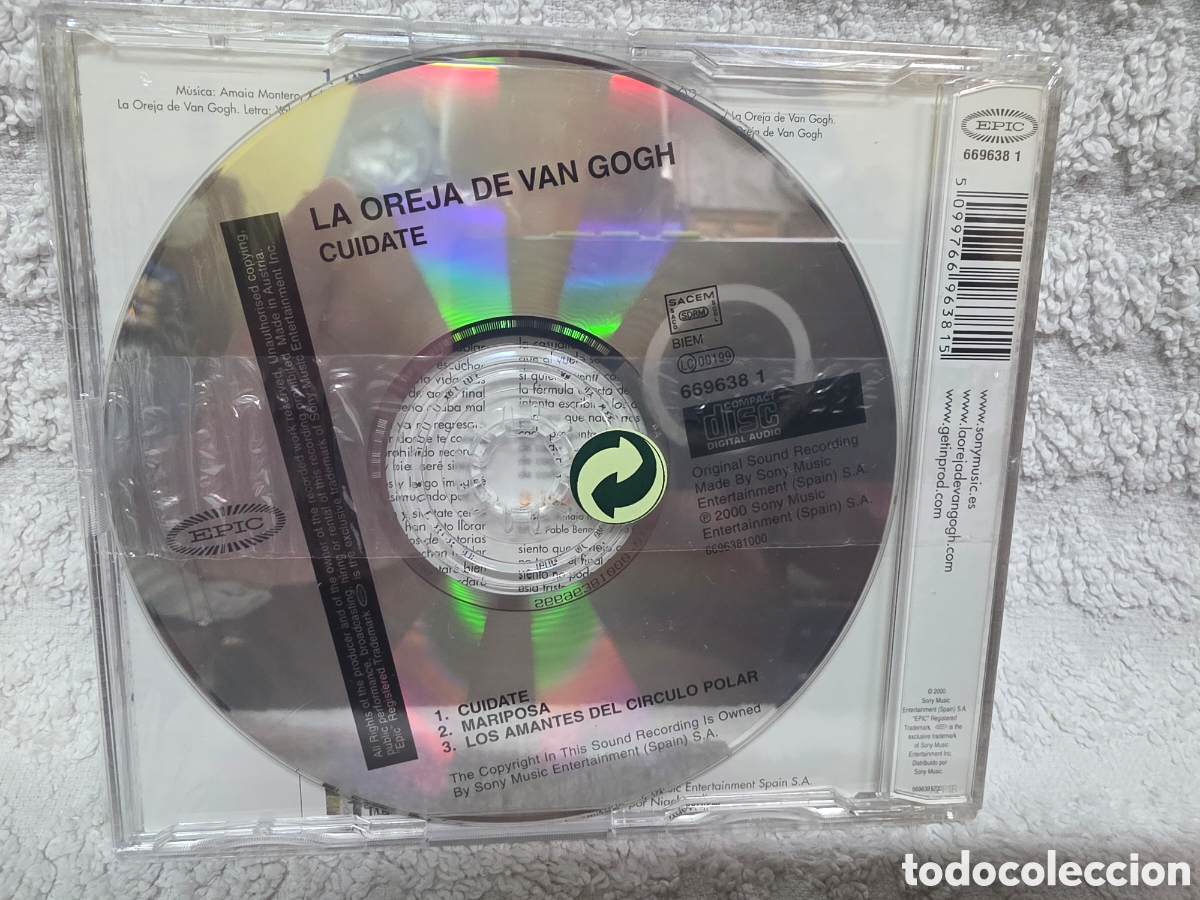CDs de m&uacute;sica: La Oreja De Van Gogh&nbsp;&lrm;&ndash;&nbsp;Cu&iacute;date 2000 PRECINTADO - Foto 2