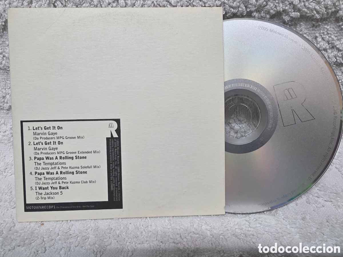 CDs de m&uacute;sica: TAMLA MOTOWN / promocional europeo 2005