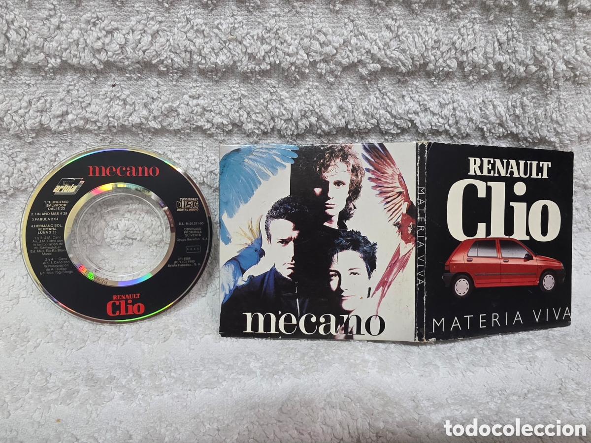 CDs de m&uacute;sica: Mecano&nbsp;&ndash;&nbsp;Renault Clio Materia Viva 1990