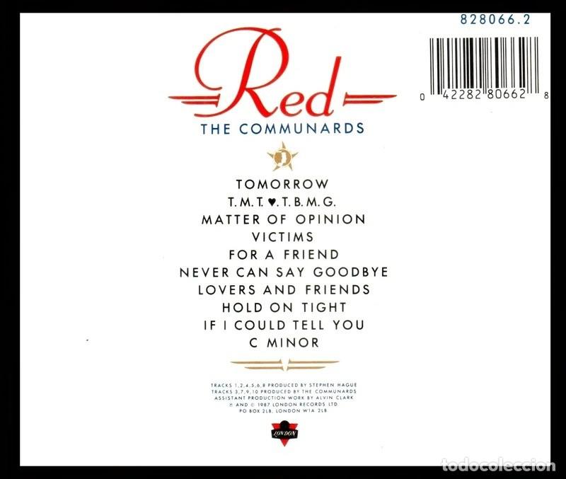 CDs de m&uacute;sica: THE COMMUNARDS. RED. CD. - Foto 2