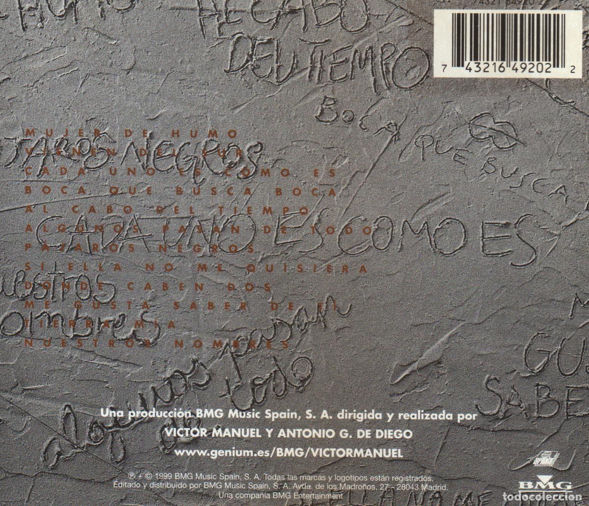 CDs de m&uacute;sica: VICTOR MANUEL. CADA UNO ES COMO ES. CD. - Foto 2