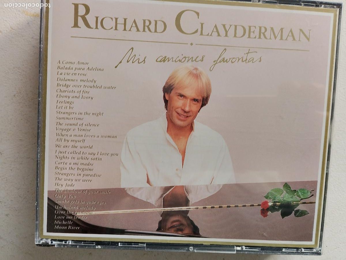 CDs de m&uacute;sica: richard clayderman, mis canciones favoritas, 2 cds