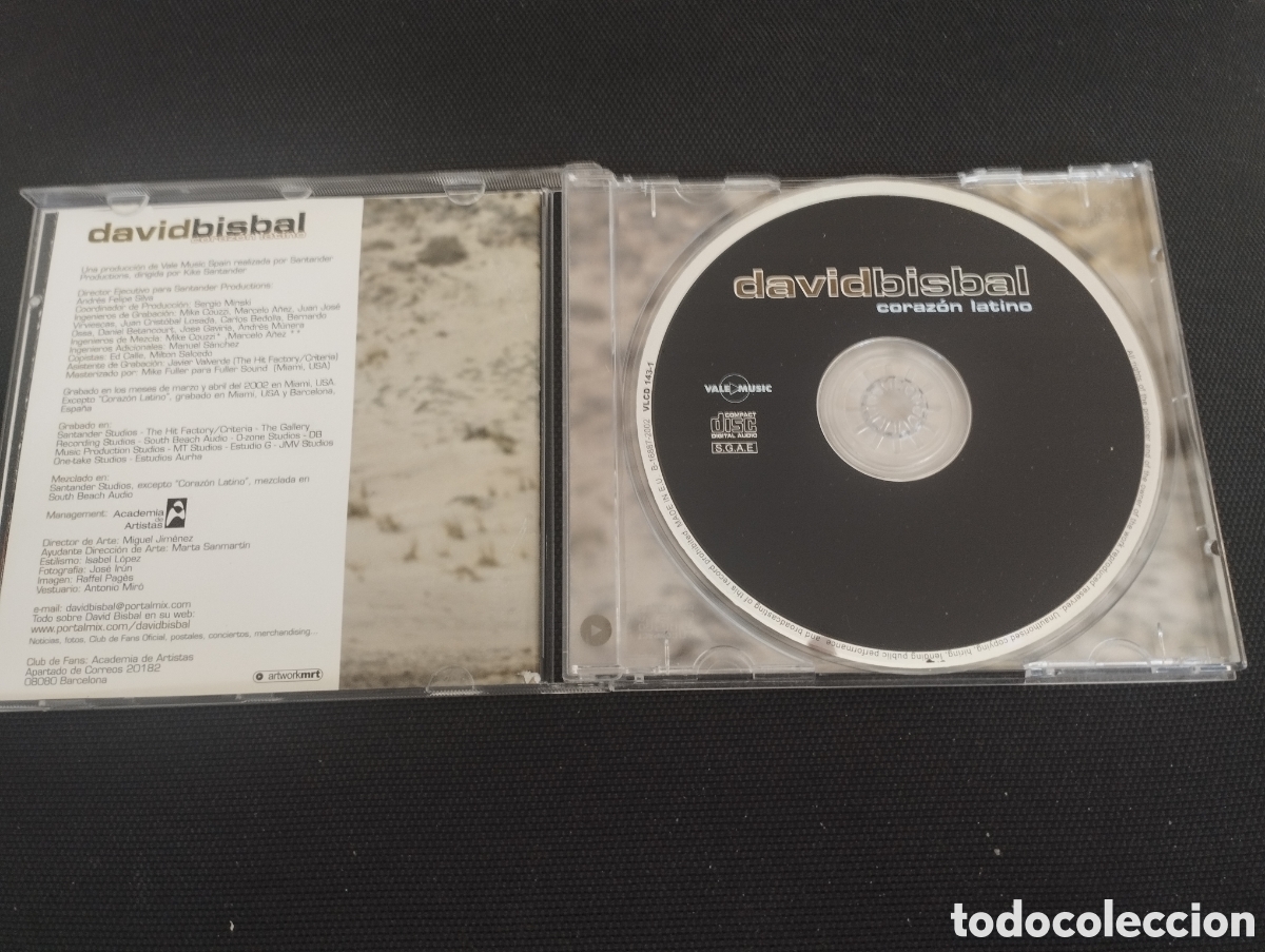 CDs de m&uacute;sica: Primer CD de &eacute;xitos de David Bisbal con cancionero - Foto 2