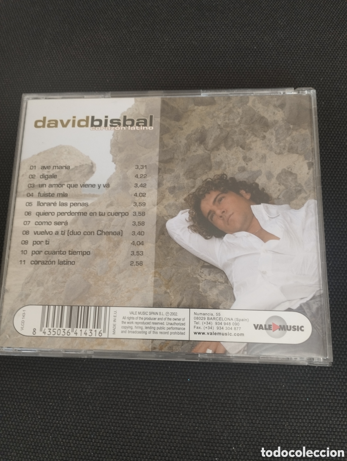 CDs de m&uacute;sica: Primer CD de &eacute;xitos de David Bisbal con cancionero