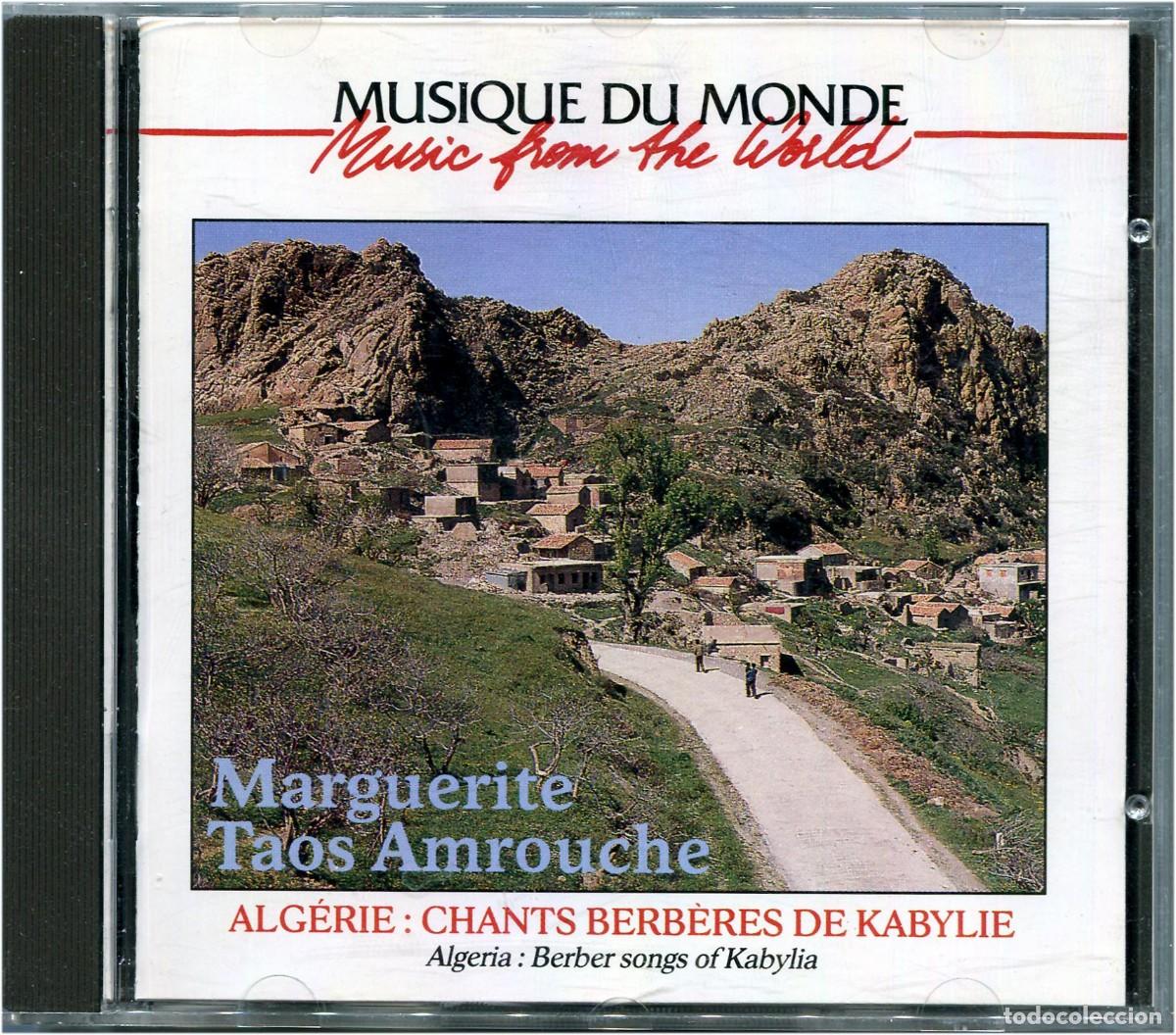 CDs de m&uacute;sica: Marguerite Taos Amrouche - Algerie: Chants Berb&egrave;res De Kabylie - CD France - Buda Records 82506-2