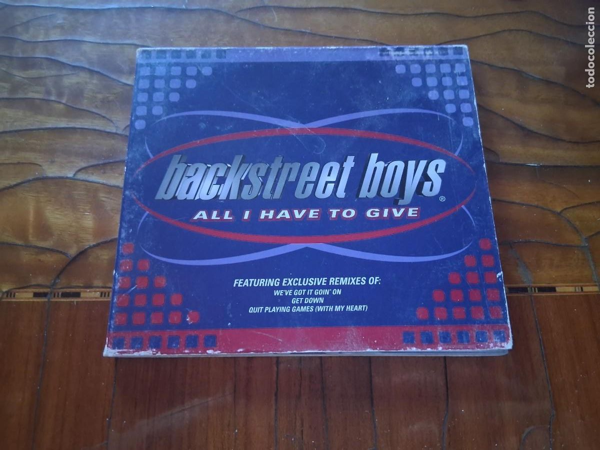 CDs de m&uacute;sica: Disco CD Backstreet boys All i have to give