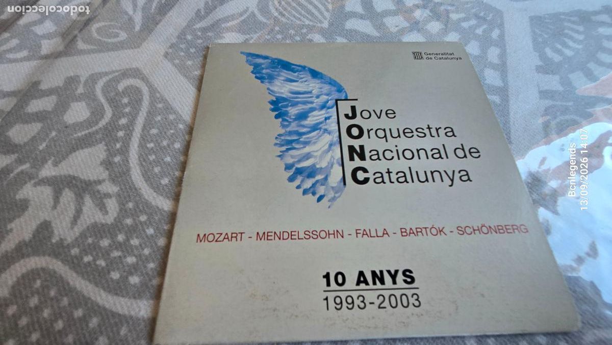 CDs de m&uacute;sica: JOVE ORQUESTRA NACIONAL DE CATALUNYA 10 ANYS 1993 2003 MOZART CD CAJA CARTON SE