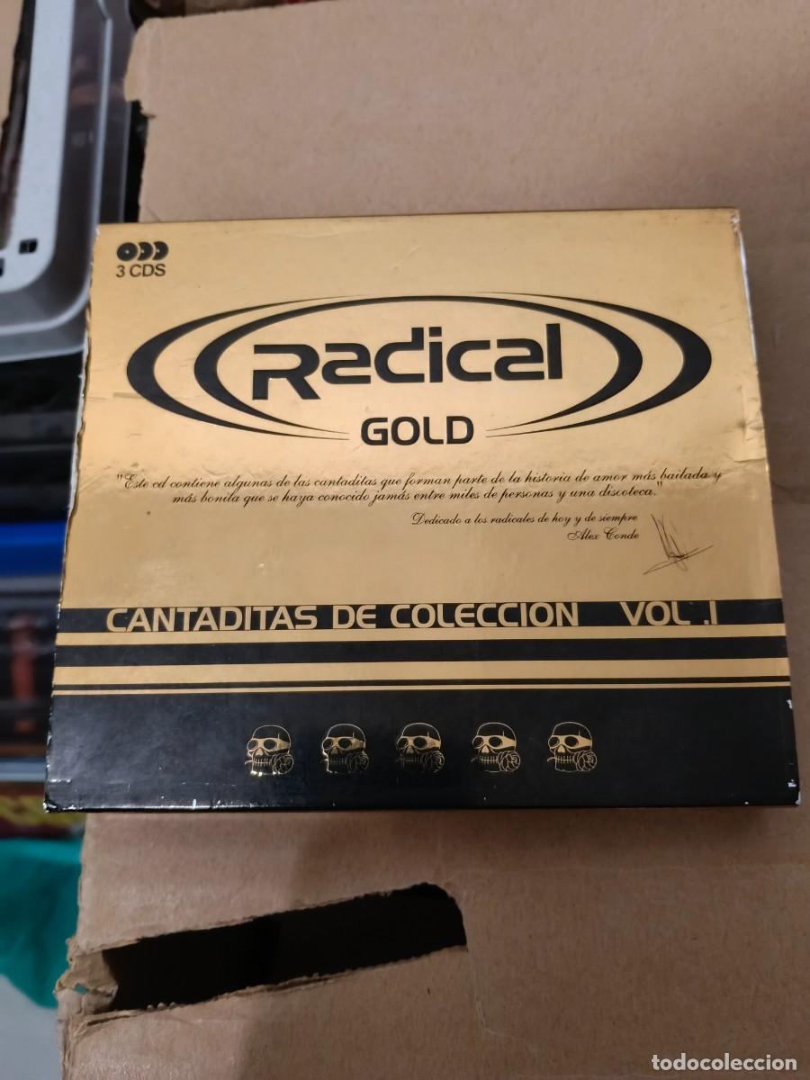 CDs de m&uacute;sica: RAR 3 CD'S. RADICAL GOLD. CAJA EXTERIOR CART&Oacute;N. ITALO DANCE. RADIORAMA. VOL.1