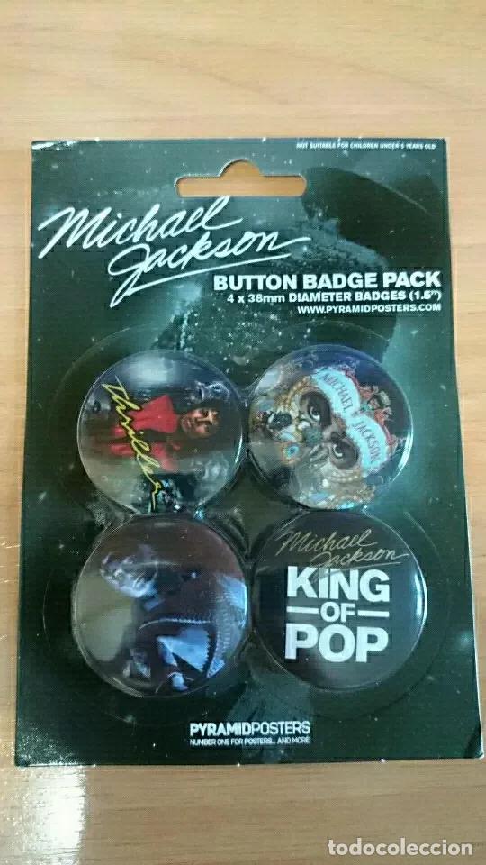 CDs de m&uacute;sica: Chapas Michael Jackson. NUEVAS