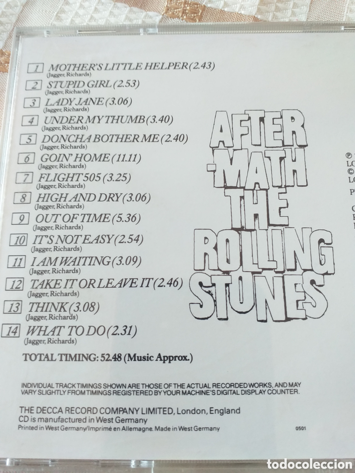 CDs de m&uacute;sica: Rolling Stones Aftermath CD - Foto 3