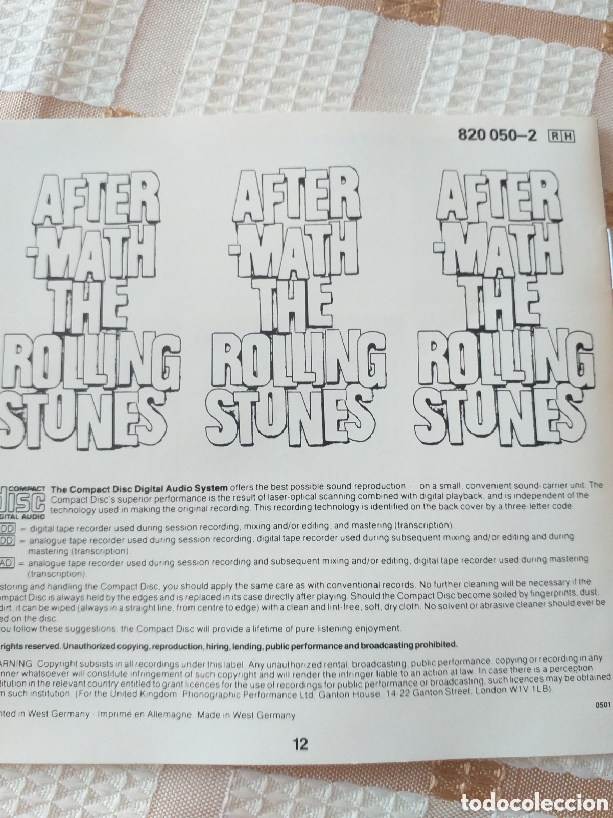 CDs de m&uacute;sica: Rolling Stones Aftermath CD - Foto 5