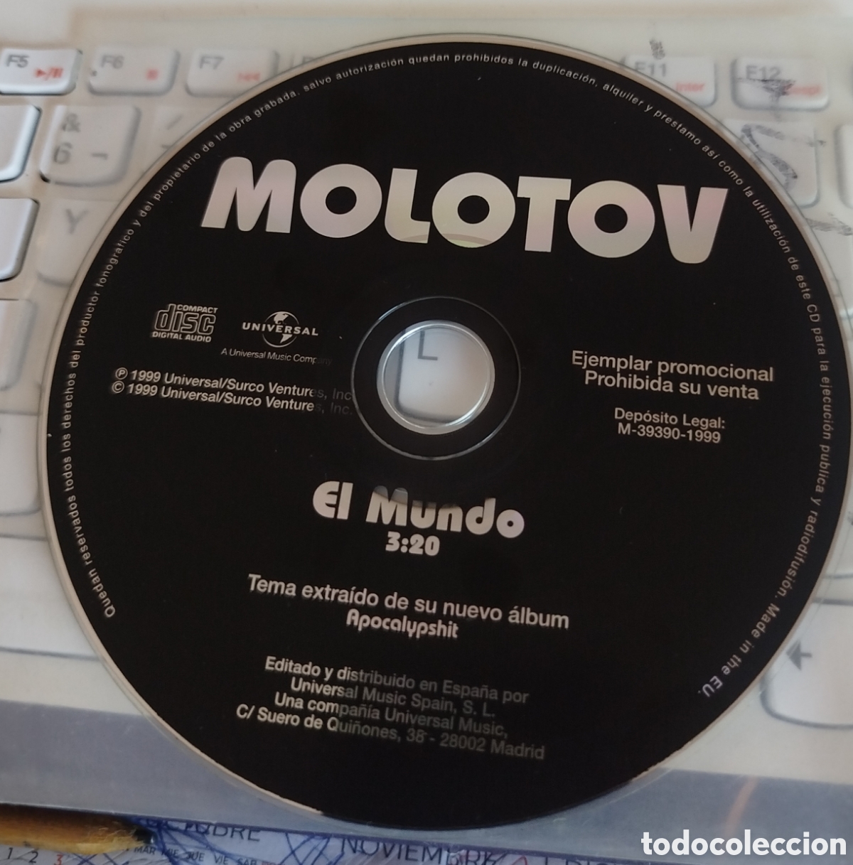 CDs de m&uacute;sica: Molotov - El mundo. CD single