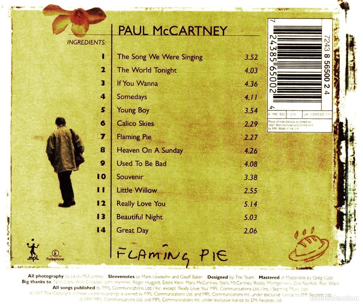 CDs de m&uacute;sica: PAUL MCCARTNEY. FLAMING PIE. CD. - Foto 2