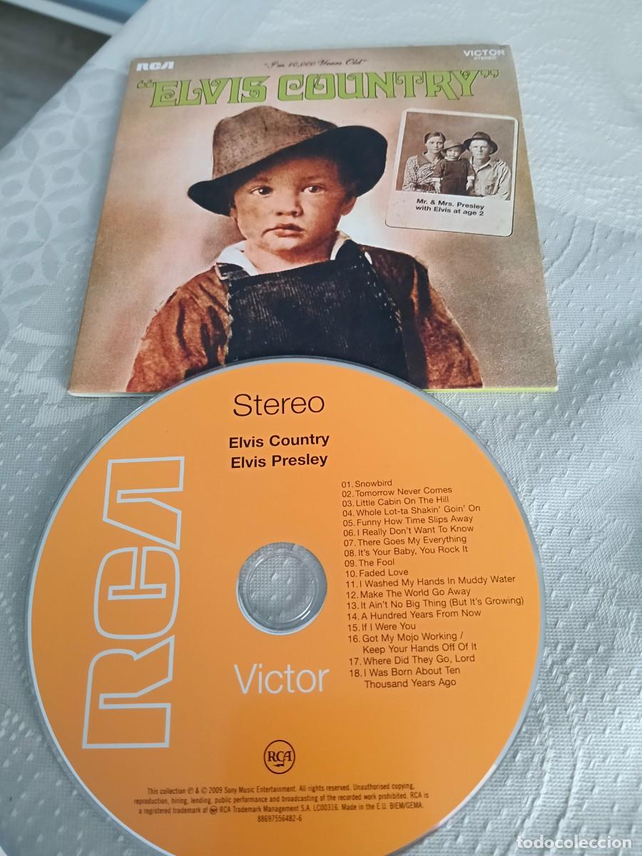 CDs de m&uacute;sica: RAR CD. ELVIS PRESLEY. ELVIS COUNTRY. ED. CART&Oacute;N