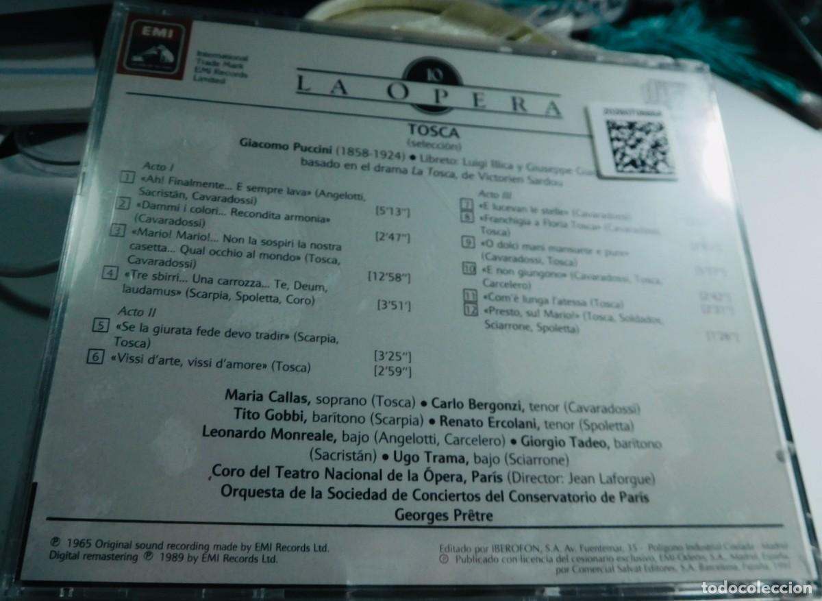 CDs de m&uacute;sica: TOSCA, Un volc&aacute;n de voluptuosidad, violencia y pasi&oacute;n