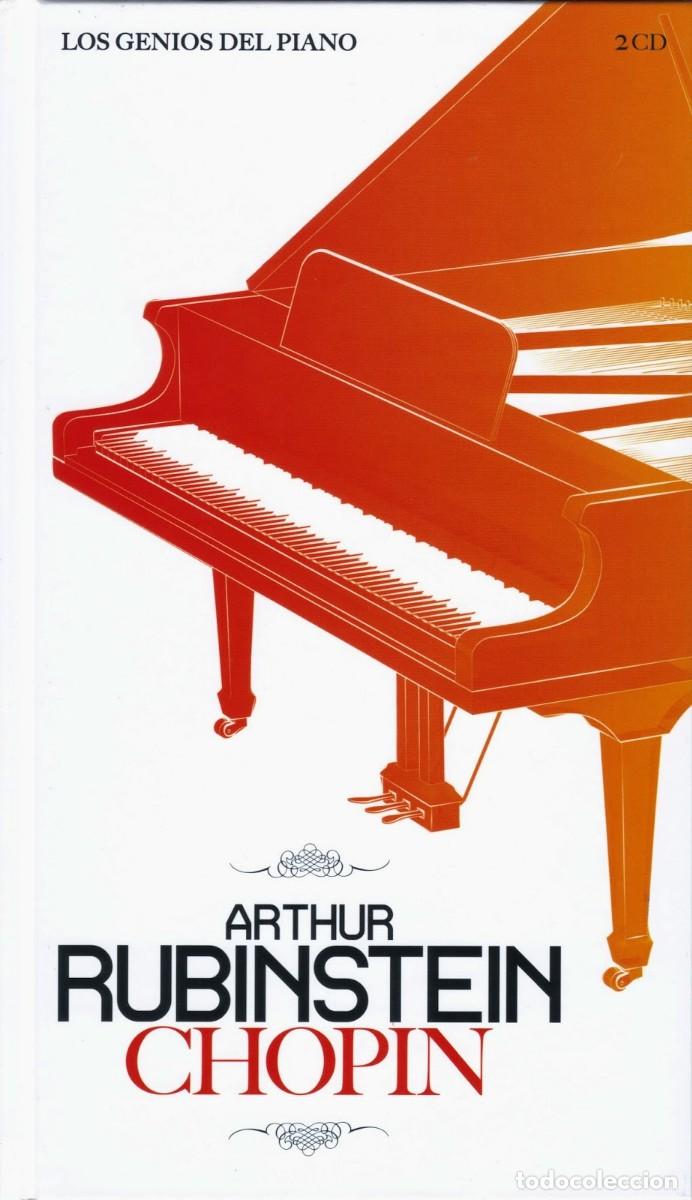 CDs de m&uacute;sica: ARTHUR RUBINSTEIN, CHOPIN. 2 CDs Varios. Los Genios del Piano. n&uacute;m. 1 Enc. carton&eacute; plast., nuevo.