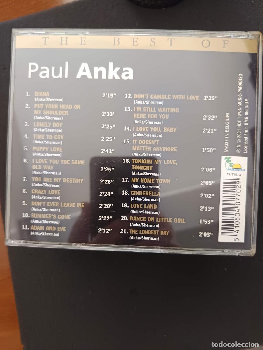 CDs de m&uacute;sica: PAUL ANKA. ORIGINAL HITS - Foto 2