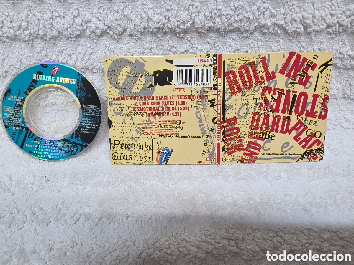 CDs de m&uacute;sica: Rolling Stones*&nbsp;&ndash;&nbsp;Rock And A Hard Place 1989 mini disc