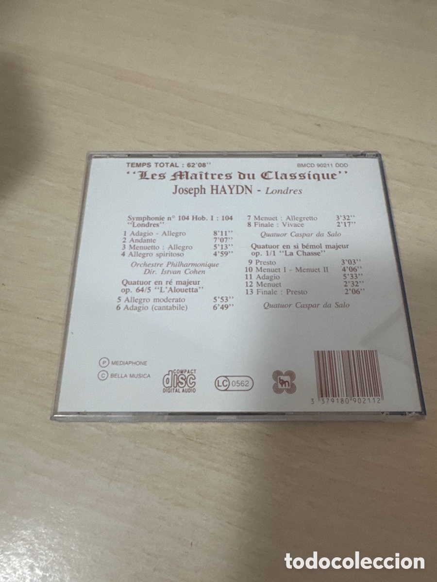 CDs de m&uacute;sica: CD JOSEPH HAYDN LONDRES - Foto 3