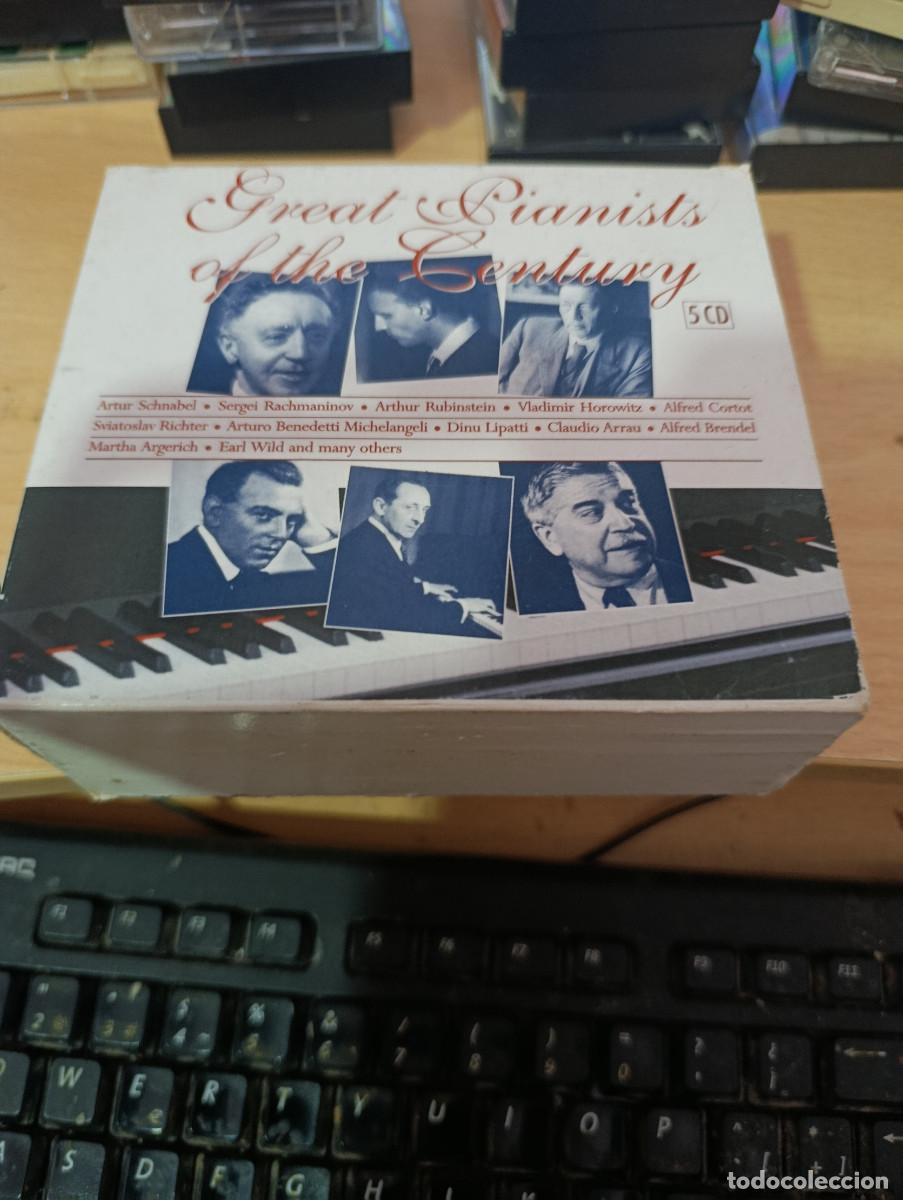 CDs de m&uacute;sica: GREAT PIANISTS. OF THE CENTURY. CAJA CON 5 CD. C7CD