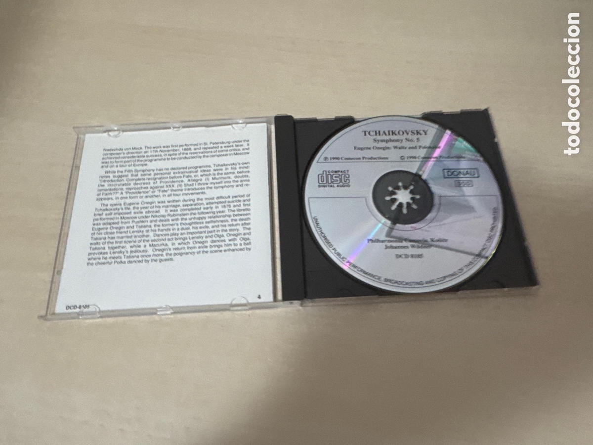 CDs de m&uacute;sica: CD TCHAIKOVSKY SYMPHONY NUMERO 5 - Foto 2