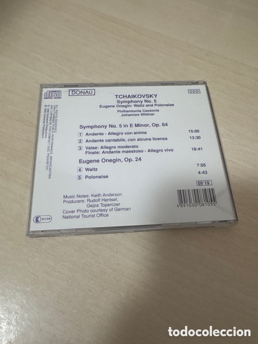 CDs de m&uacute;sica: CD TCHAIKOVSKY SYMPHONY NUMERO 5 - Foto 3