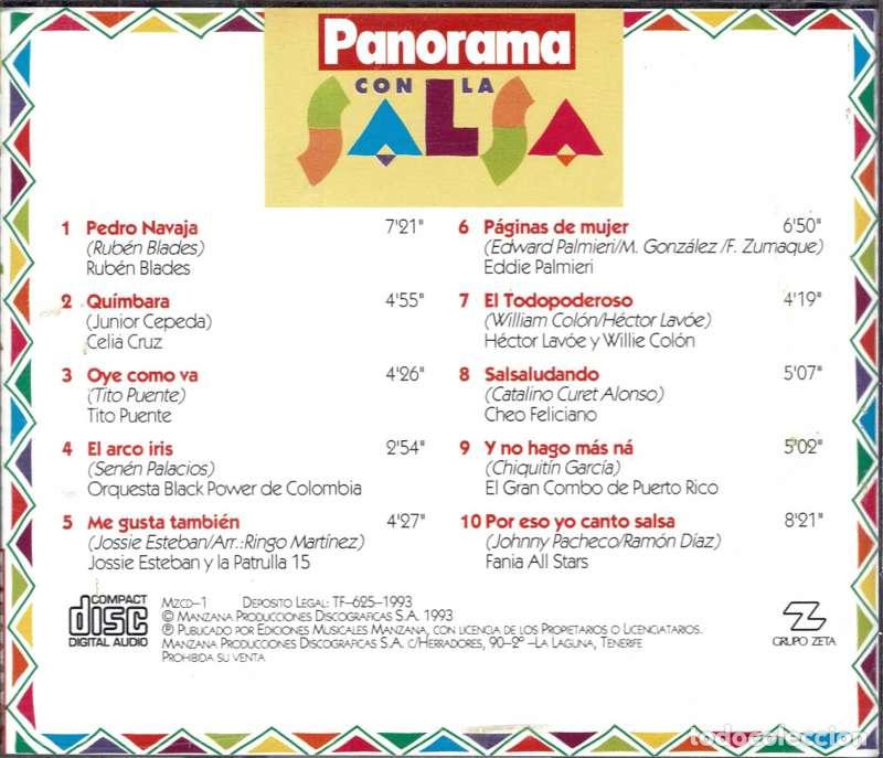 CDs de m&uacute;sica: Panorama con la Salsa 1. Los 40 grandes &eacute;xitos del ritmo m&aacute;s caliente. CD - Foto 2