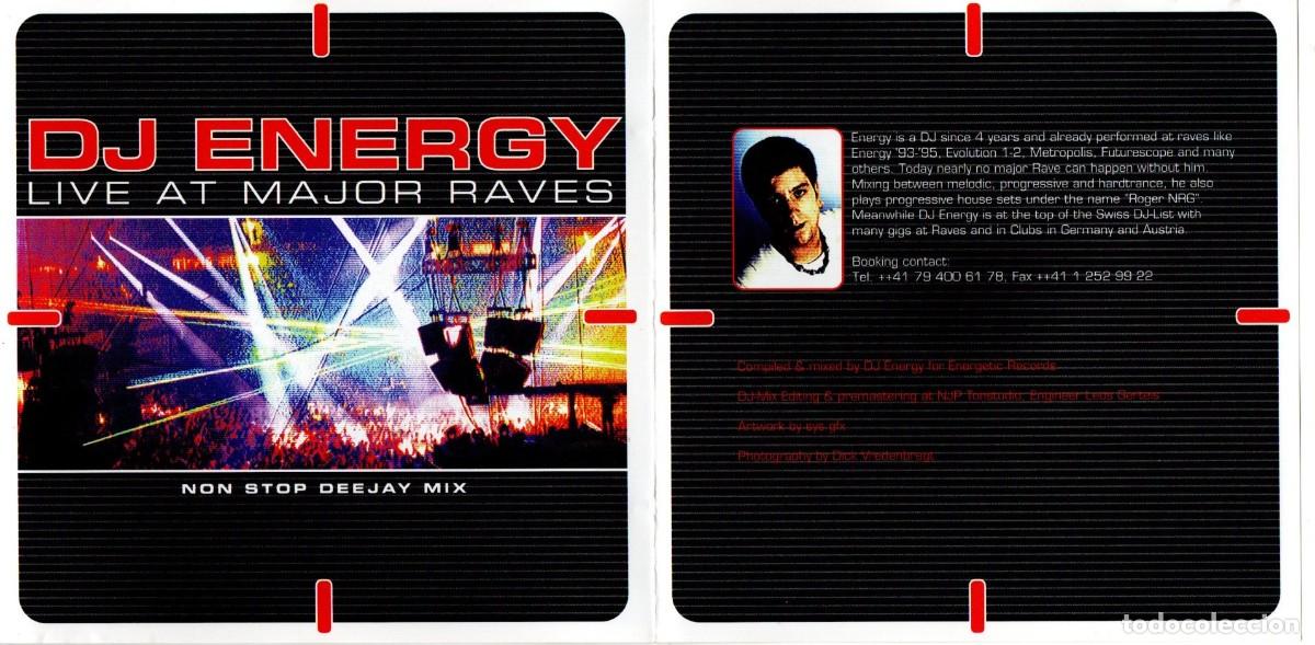 CDs de m&uacute;sica: DJ Energy &ndash; Live At Major Raves [1996] Energetic Records