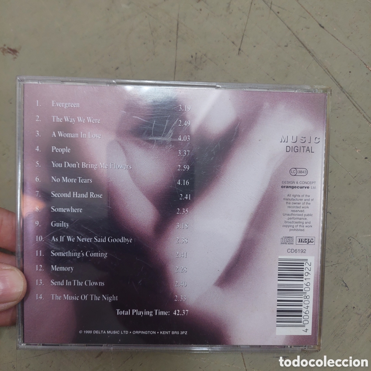 CDs de m&uacute;sica: CD Barbra Streisand.1999. - Foto 2