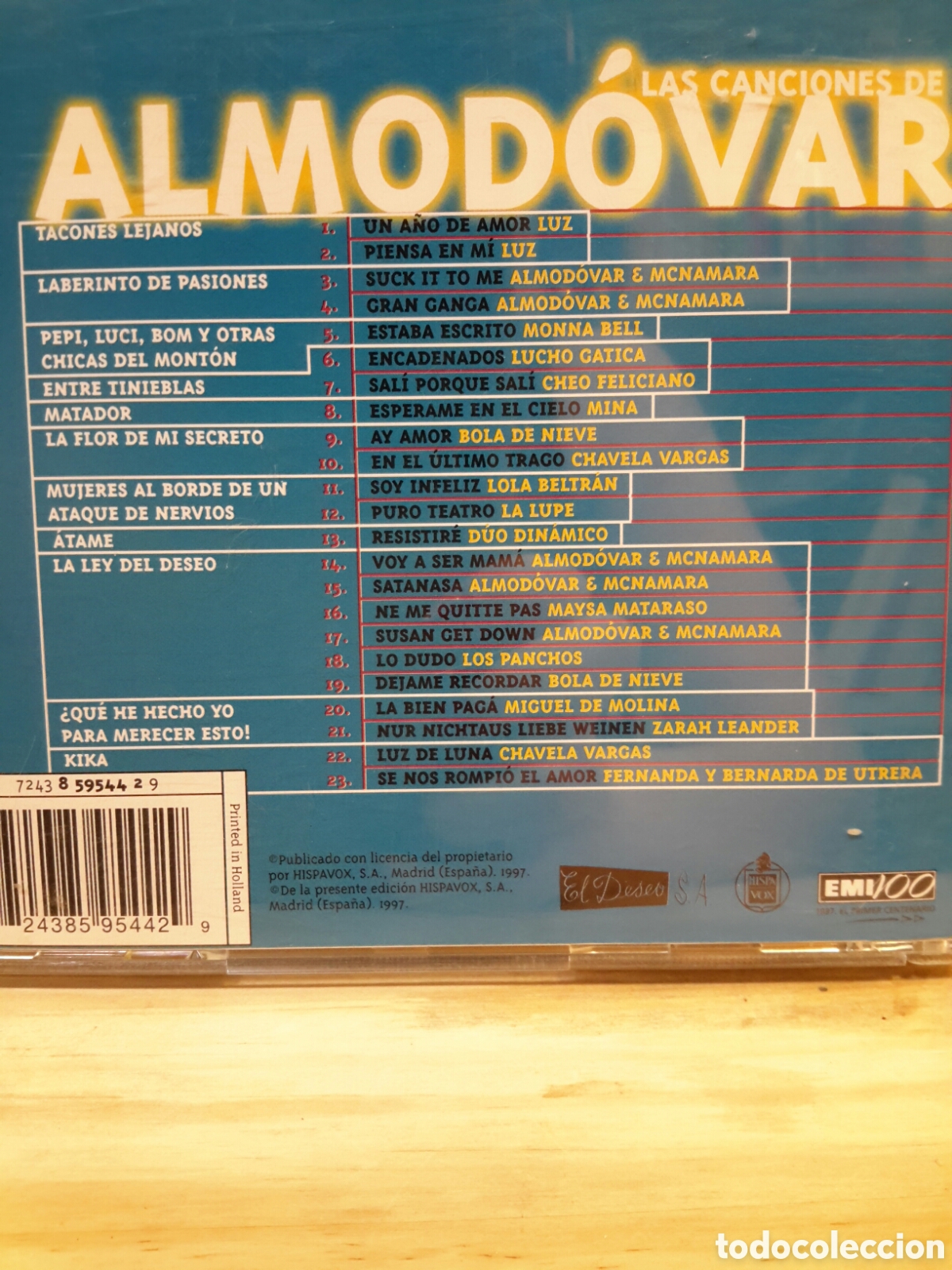 CDs de m&uacute;sica: CD Las canciones de Almod&oacute;var - Foto 2