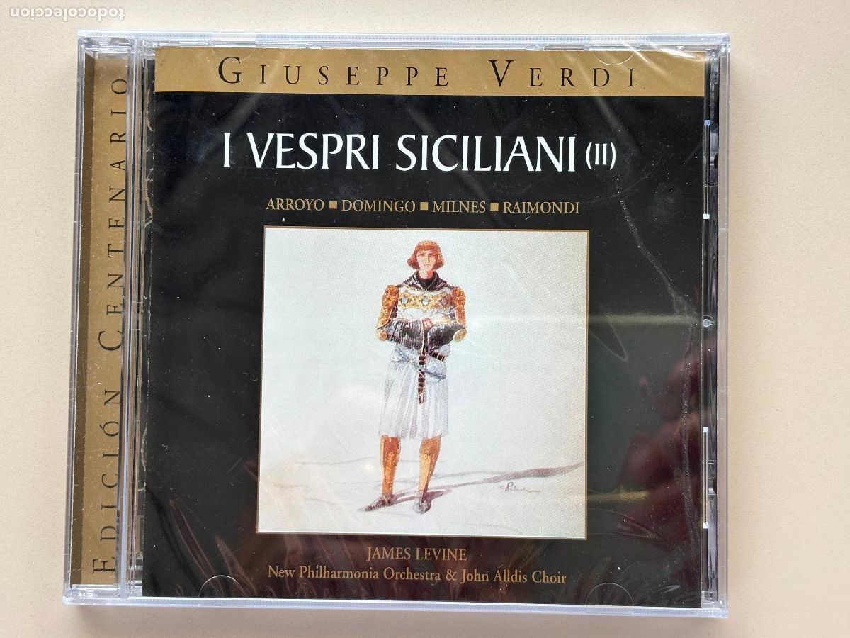 CDs de m&uacute;sica: I VESPRI SICILIANI (II), CD, VERDI, DOMINGO, ARROYO, MILNES, RAIMONDI, RBA, 2000, NUEVO SELLADO
