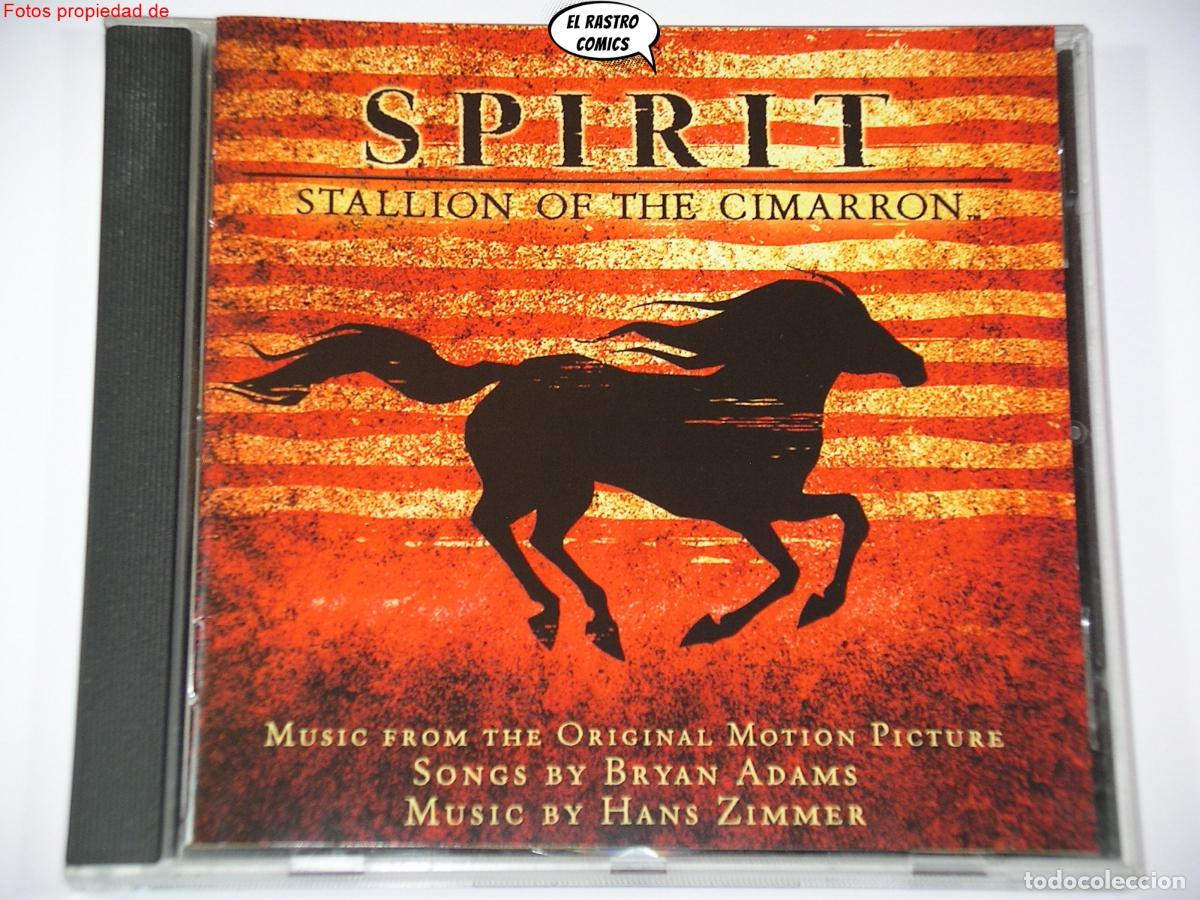 CDs de m&uacute;sica: Spirit, Stallion of the Cimarron, El Corcel Indomable, Bryan Adams, Hans Zimmer, CD A&M 2002 exc est